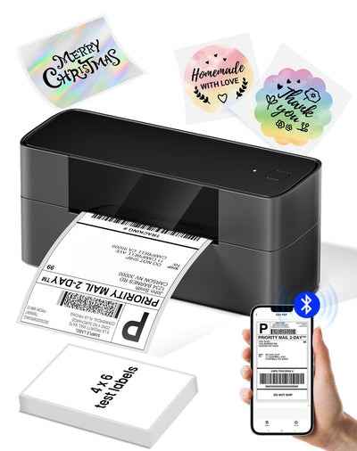 Itari Bluetooth Thermal Shipping Label Printer, 245-BT Wireless Label Printer 4x6, Desktop Label Printers for Small Business & Shipping Packages, Support iOS, Android, Windows, Amazon, Shopify, USPS