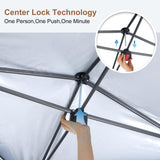 MASTERCANOPY Patio Gazebo Outdoor Pop Up Gazebo with Mesh Walls (Forest Green, 13x13) MASTERCANOPY