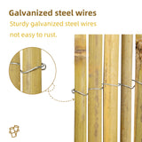Natural Bamboo Slat Screening,6FT x 13FT Bamboo Fence Panel for Garden Privacy Fence Screen for Indoor or Outdoor (1.8m x 4m Approx) Gardgue