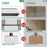 Puzzle Table 1500pcs,Jigsaw Puzzle Table Metal,Puzzle Table with Drawers,Puzzle Board with Legs,Grey and Black Color,Puzzle Tables for Adults with Drawers,Jigsaw Puzzle Board with Drawers Doerpuz