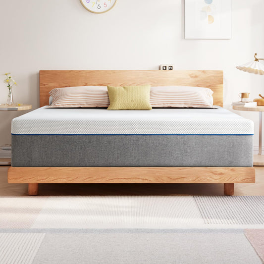 Twolike Queen Mattress 14 Inch Queen Gel Memory Foam Mattress,Queen Size Mattress in a Box, Medium Firm, Mattresses Queen Size 80"*60"*14"