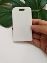 10pcs of Acrylic Rectangle Luggage Tags, Blank Acrylic Rectangle, Acrylic Blanks, Keychain Blanks, Acrylic Reserve Seating Tag (White) XIAOYUE