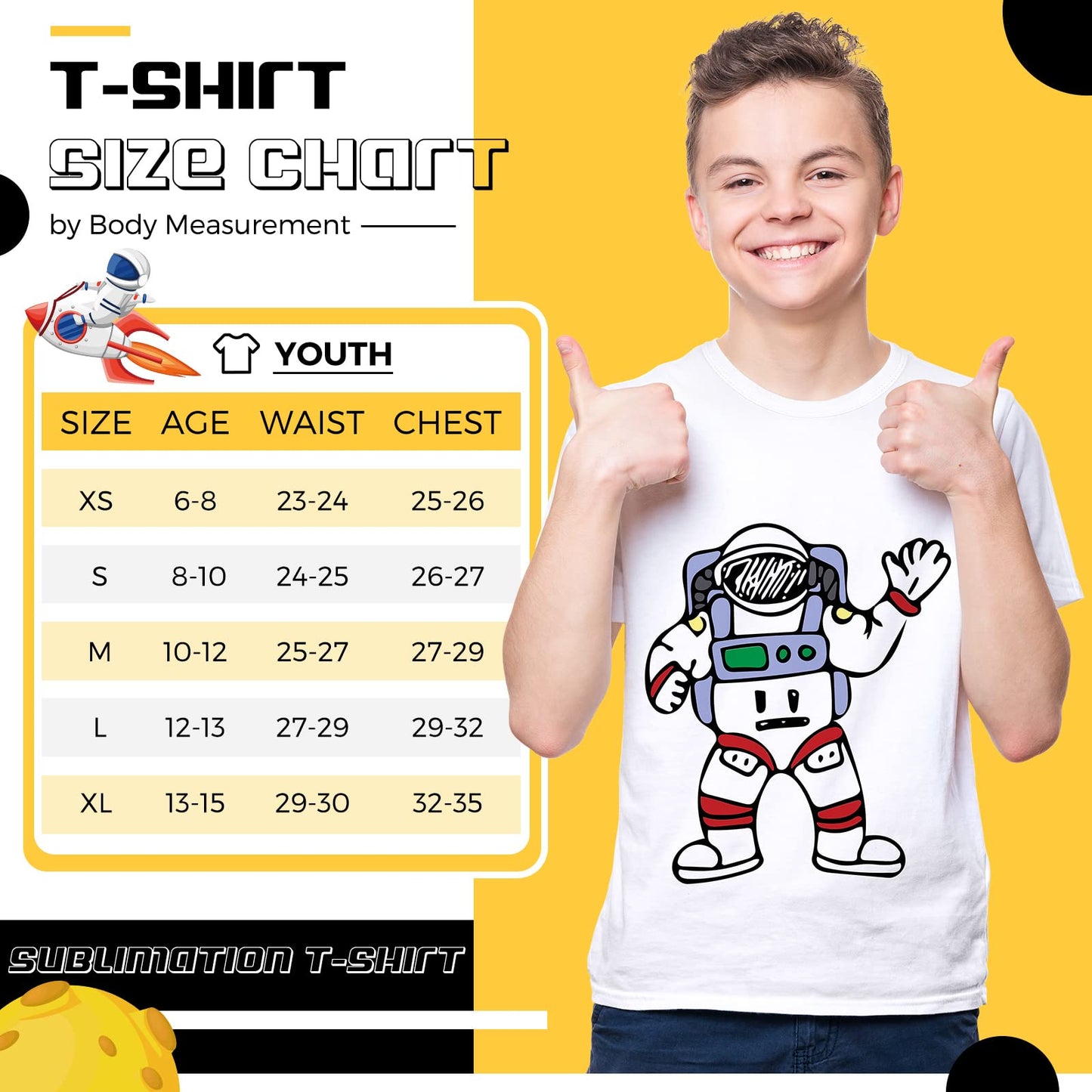 5 Pack Youth Sublimation Blank T Shirt White Polyester Shirts Crew Neck Short Sleeve Sublimation T Shirt (Medium)