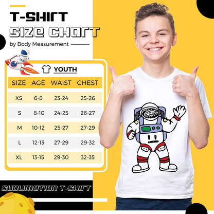 5 Pack Youth Sublimation Blank T Shirt White Polyester Shirts Crew Neck Short Sleeve Sublimation T Shirt (Medium)