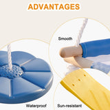 ROBUD 3-in-1 Playground Wooden Swing Sets for Backyard, DIY Swing Sets with Tree Swing and 2 Toddler Swings, Kids Outdoor Play Equipment, Outdoor Playset for Kids & Toddlers, Ages 3+ ROBUD