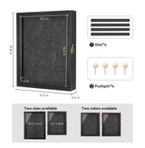 Black Shadow Box Frame 11X14 with Shelves, Medal/Challenge Coin Display Case, Pet Memorial/Wedding Shadow Box, Best Anniversary/Birthday/Bridal Shower/Engagement/Wedding Registry/House Warming Gifts AW BRIDAL