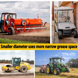 AORRZER Grease Gun Coupler, Strong Lock on Greases Gun Couplers, 12000 PSI Quick Release Grease Coupler with 12" Spring Flex Hose, Compatible with All Grease Guns 1/8" NPT Grease Gun Fitting(1 PCS) AORRZER