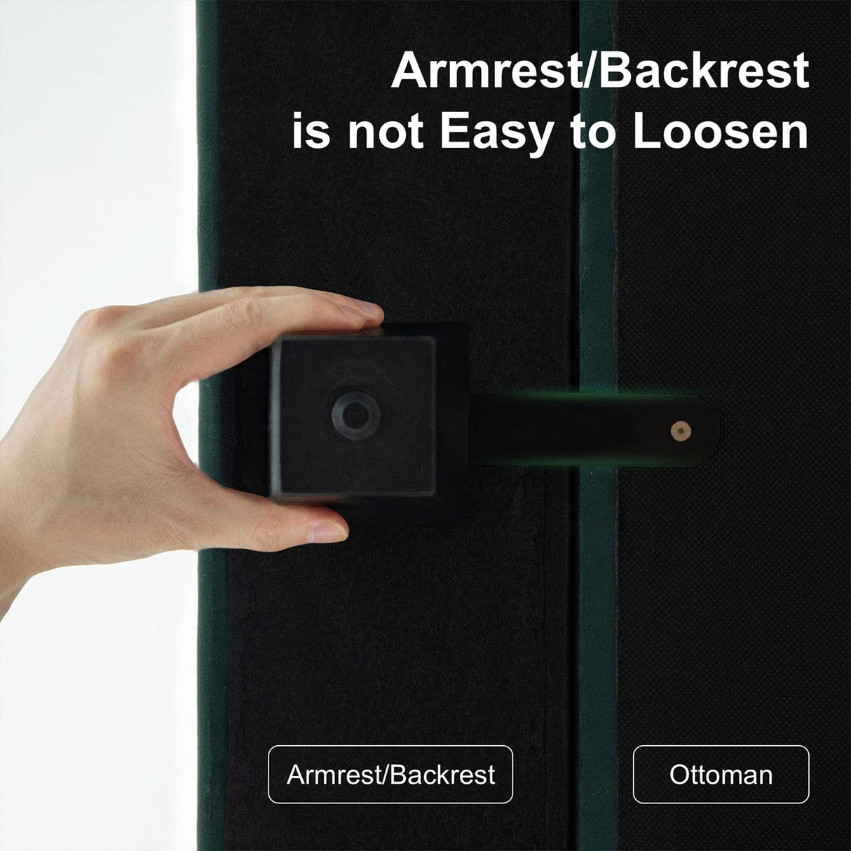 Belffin Modular Sectional Sofa with Ottomans Velvet Reversible Sleeper Sectional Sofa with Chaise Modular Sleeper Sofa Bed with Storage Seat Green Belffin