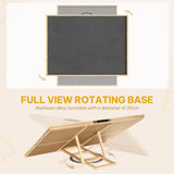 DWVO 2 in 1 Puzzle Board with Drawers, 2000 Pieces Tilting Puzzle Board with Spinning Lazy Susan, Rotating Puzzle Table with Drawers and Cover, Wooden Jigsaw Table for Puzzle Enthusiasts DWVO