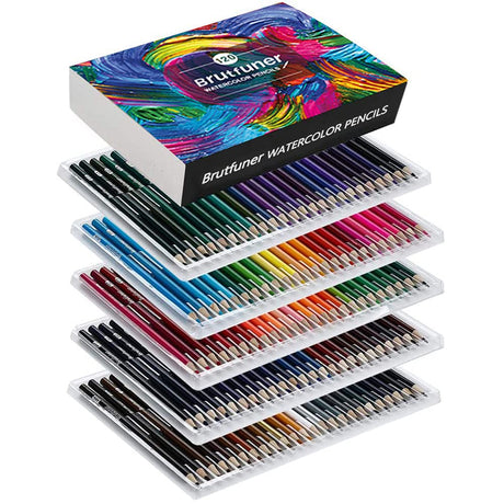 LBW Watercolor Pencils 120 Professional Water Colored Pencils for Adult Coloring Book Blending Sketching LBW
