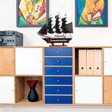 1Pc Wooden Pirate Model Sailboat Vessel Model Sailing Boat Home Decor IMIKEYA