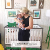 Delta Children Tribeca 4-in-1 Convertible Crib, White/Grey Delta Children