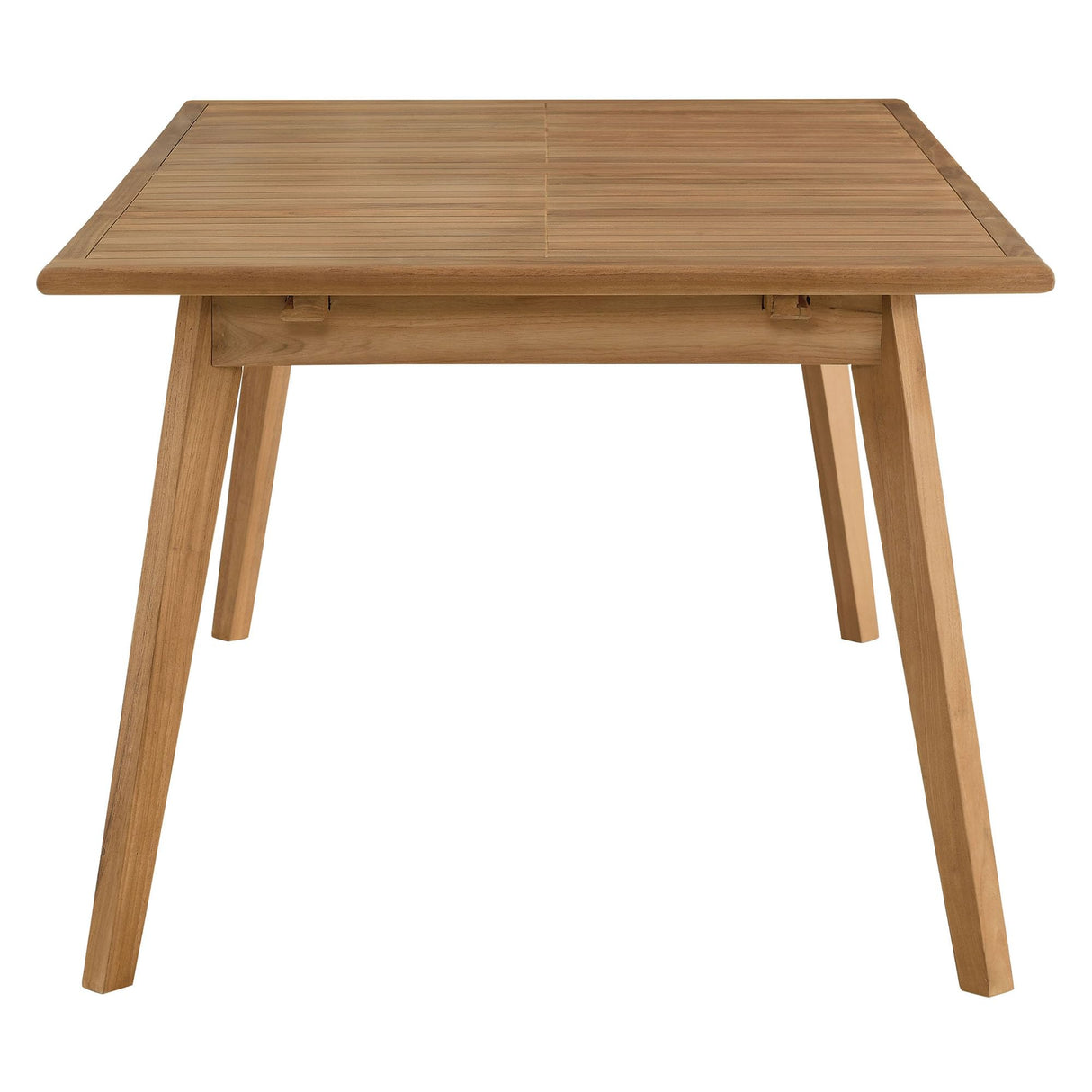 Modway Vienna Outdoor Patio Teak Wood Extendable Dining Table in Natural Modway