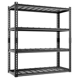 cynnda 4-Tier 40" W X 20" D X 60" H Garage Storage Shelves 2200LBS Garage Shelving Heavy Duty Adjustable Units Rack Metal Utility Shelf(Black) cynnda
