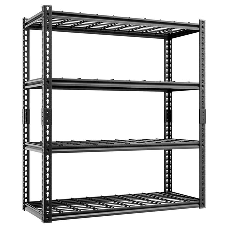cynnda 4-Tier 40" W X 20" D X 60" H Garage Storage Shelves 2200LBS Garage Shelving Heavy Duty Adjustable Units Rack Metal Utility Shelf(Black) cynnda