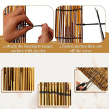 Natural Reed Fence, 2FT 3FT 4FT 5FT 6FT X 16.4FT Bamboo Fencing Privacy Reed Screening, for Backyard Garden Fencing Divider, Privacy Screen Panel(H0.61xL4m/H2xL13ft) VRVTDYDCL
