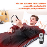 Mooawa Infrared Sauna Blanket for Detoxification Portable Far Infrared Sauna Blanket for Exercise Recovery Infrared Blanket Sauna with 95–176 °F Temp Range for Home Relaxation Calm Your Body and Mind Mooawa