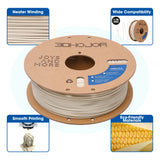 3DHoJor Matte PLA Filament 1.75mm Light Khaki, PLA 3D Printer Filament, 1kg Spool (2.2lbs) PLA Filament, Fit Most FDM 3D Printer 3DHoJor