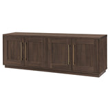 Henn&Hart Tillman Rectangular TV Stand for TV's up to 80" in Alder Brown Henn&Hart