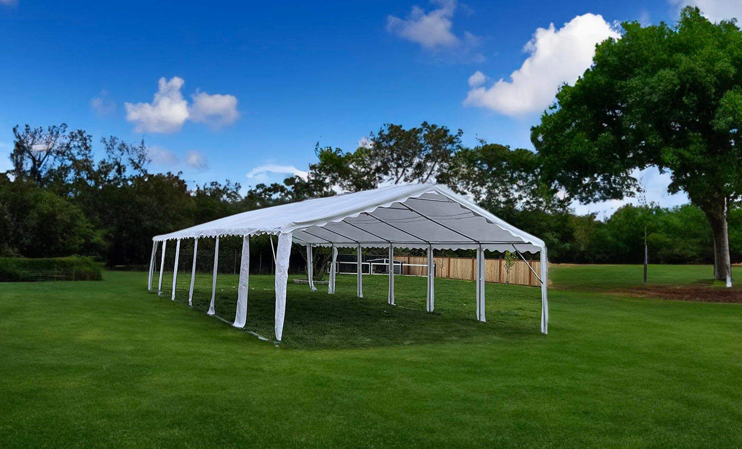 PEAKTOP OUTDOOR 20'X40' Party Tent Heavy Duty Outdoor Gazebo Wedding Tent Event Shelter Canopy with Carry Bags - WoodArtSupply