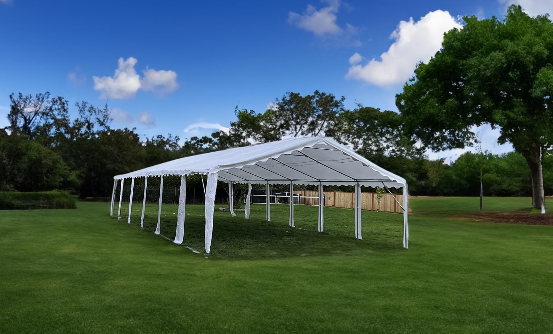 PEAKTOP OUTDOOR 20'X40' Party Tent Heavy Duty Outdoor Gazebo Wedding Tent Event Shelter Canopy with Carry Bags - WoodArtSupply