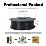 HEllO3D TPU Filament 1.75mm Flexible 3D Printer Filament,85A Soft 3D Printer Filament,TPU Elastomer 3D Filament,Vacuum Packed,Dimensional Accuracy +/- 0.05mm,1Kg Spool (1KG)(Black) HELLO3D