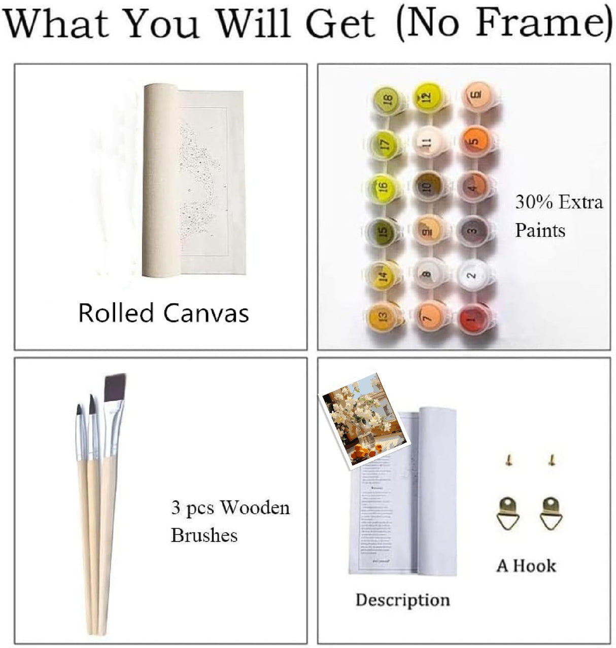 ZRIZQ Paint by Numbers for Adults Beginners,Flowers Adult Paint by Number Kits on Canvas,Paint by Numbers for Home Wall Art Decor 16x20 Inch（Without Frame） ZRIZQ