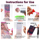 Nikolle Diamond Art Bookmarks, 4 Pcs Acrylic Bookmarks for Book Lovers, DlY Cartoon Diamond Painting Bookmark Kits for Adults, Taylor Gifts for Women Nikolle