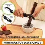 Spring Chef Premium Swivel Vegetable Peeler, Soft Grip Handle and Ultra Sharp Stainless Steel Blades - Perfect Kitchen Peeler For Veggie, Fruit, Potato, Carrot, Apple - Black Spring Chef