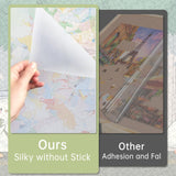 XGKHOM 1500 Pieces Puzzle Board Cover Mat, 34"x26" Jigsaw Puzzle Table Cover with Locking Buckles, Transparent and Frosted Replacement Cover (Cover Mat Only) XGKHOM