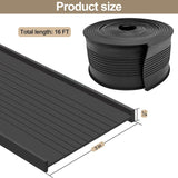 5/16" T Ends Garage Door Bottom Weather Seal Fits Garage Door Seals Bottom Rubber U-Bottom Seal Weatherproofing Sealing Professiona Grade Rubber 3 3/4" Width X 16 Feet Lenth cowarca