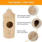 Hummingbird House - Natural Wooden Hummingbird Houses for Outside Hanging, Gardening Gifts Home Decoration 3 Packs OROGHT
