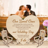 Personalized Wedding Memorial Chair Sign Save a Seat for Someone in Heaven Wedding Day Remembrance Memorial Set Custom 1-15 Memorial Rocking Chairs Dertacoa