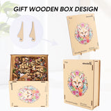 Qiuenisray Wooden Puzzles for Adults,Fox Wooden Jigsaw Puzzles 500pcs,15.7x16.5in,Royal,Unique Shape Animal Adult Puzzles,Irregular Wood Puzzles Creative Gift for Adults and Kids Family Game Qiuenisray