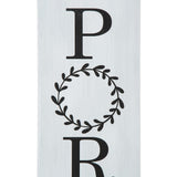 Glitzhome 30"H Wooden WELCOME Porch Sign, Double Sided Natural Welcome Rustic Porch Sign for Front Porch Decor Solid White glitzhome