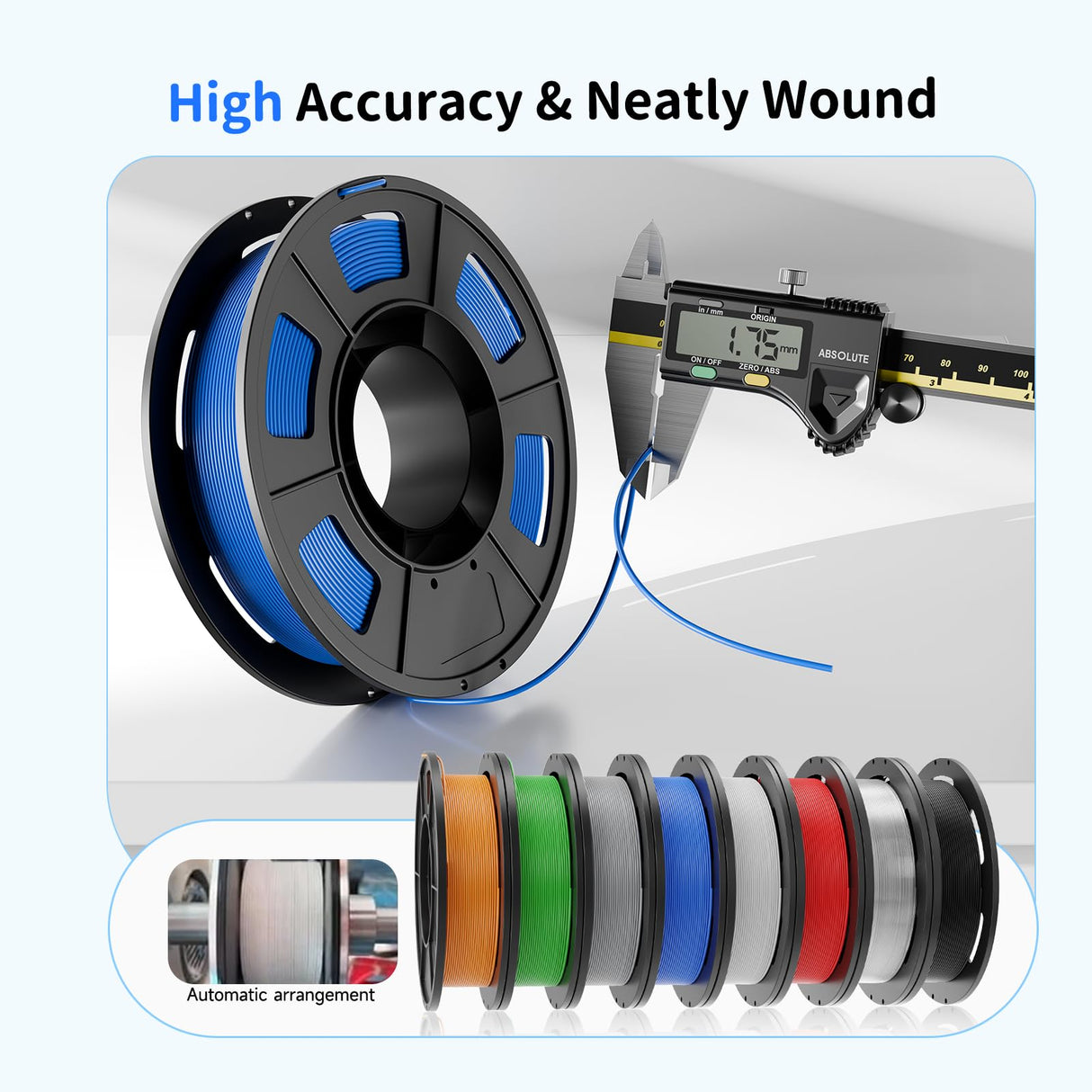 CREALITY 250g PETG Filament Bundle, 8 Colors Total 2kg, 1.75mm 3D Printer PETG Filament, Perfect for Small Project and Children Creation, Black+White+Grey+Tansparent+Red+Blue+Green+Orange Creality