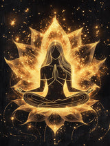 Ginfonr DIY 5D Diamond Art Kits for Adults, Lotus Diamond Painting for Adults, Diamond Art Buddha Full Drill, Diamond Art Kits Embroidery Rhinestone Craft for Home Wall Decor 12 * 16 Inch Ginfonr