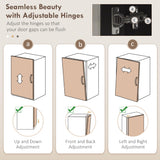 HOMCOM Kitchen Pantry Storage Cabinet, 72" Freestanding Cabinet with Hutch, Large Countertop, Glass Doors and Adjustable Shelves for Dining Room, Black HOMCOM