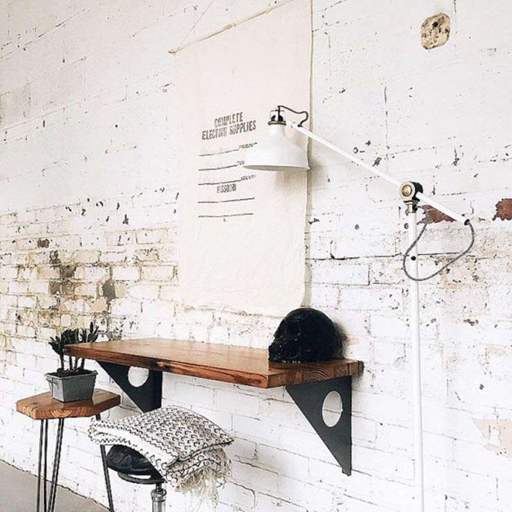 FOF FRIEND OF FAMILY Industrial Rustic Wall-Mounted Table, Dining Table Desk, Pine Wood Wall-Mounted Bar Tables (47"X18") FOF FRIEND OF FAMILY