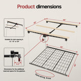 Overhead Garage Storage Rack, Heavy-duty 4x4 FT Ceiling Storage Racks with Safety Lock, Ideal for Garage Storage Mounted Lift System and Storage Organizer, 250lbs Capacity KOKORACKER