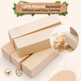 Basswood Carving Blocks for Crafts,Cymuber 24 PCS Whittling Wooden Blockss Kit with 3 Sizes,Wood Carving Blocks Wood Whittling Kit Wood Carving Set Wood Carving Wood Crafts for Kids and Adults Cymuber