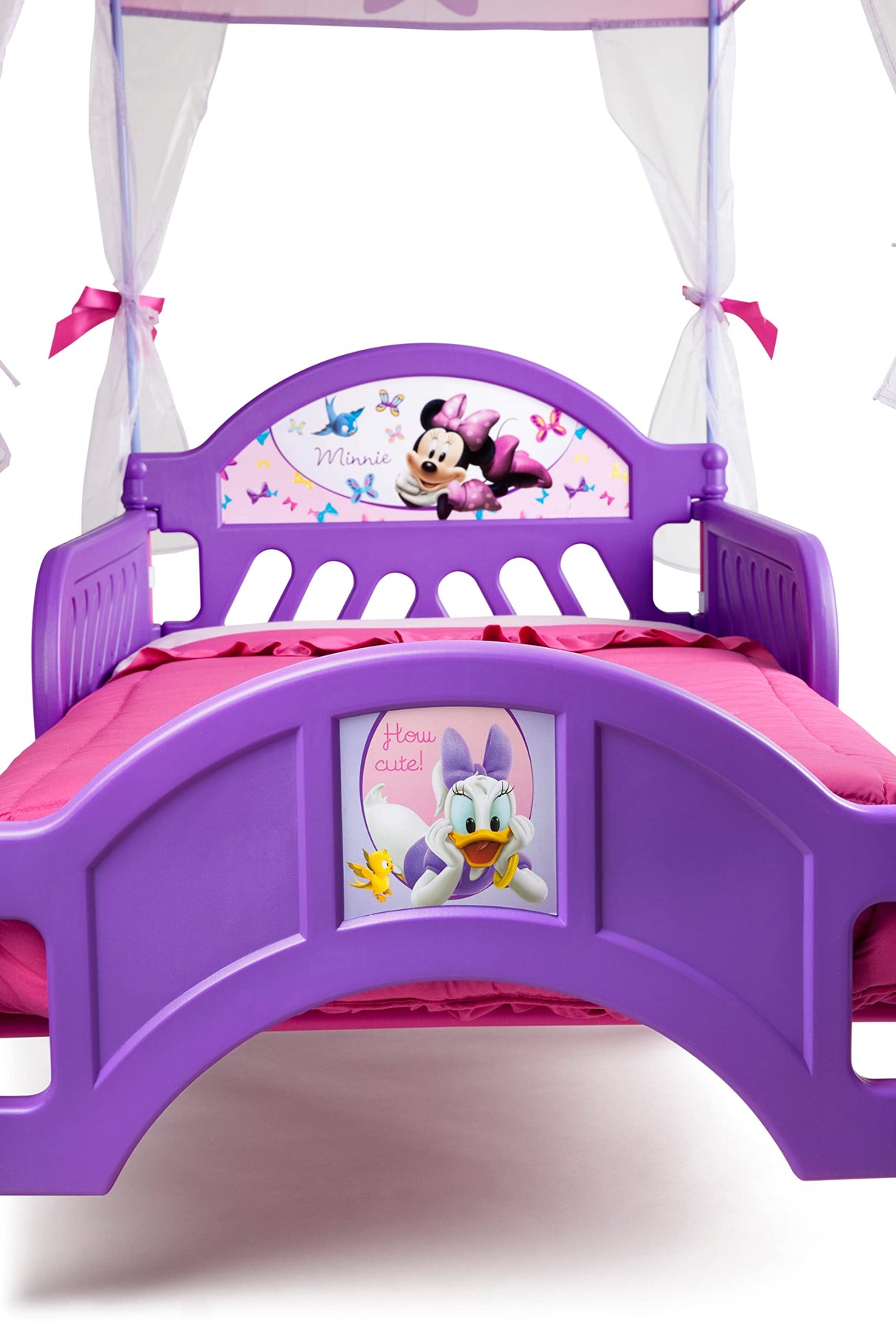 Delta Children's Products Minnie Mouse Canopy Toddler Bed,Purple Delta Children