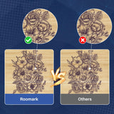 Roomark Laser Engraver Machine, 1.6W Output Laser Cutting Machine, Engraving Wood and Metal, 130 * 130mm Maximum Working Size, Laser Cutter and Engraver Machine Roomark