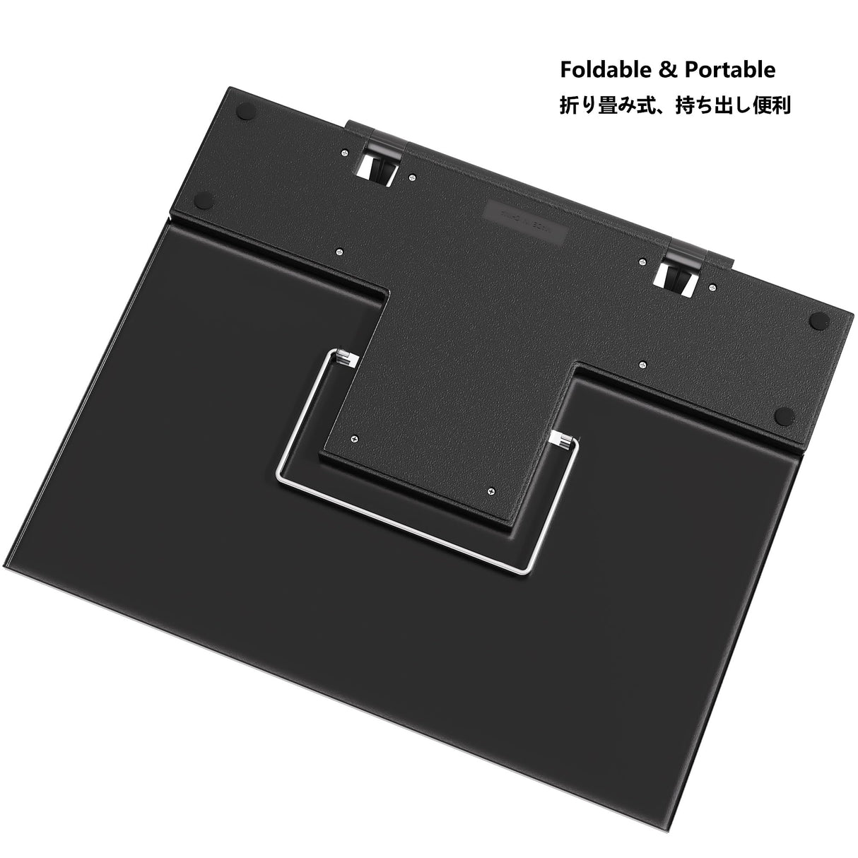 Readaeer Metal Book Stand for Desk Portable Document Holder for Cook Book, Music Book, iPad, Laptop, Reading Rest with 7 Adjustable Positions and Page Paper Clips READAEER