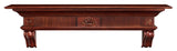 Pearl Mantels ARYB7241670 Elegantly Detailed Wood Mantel Shelf, 72", Distressed Cherry Pearl Mantels