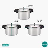 Mirro 92116 Polished Aluminum 5 / 10 / 15-PSI Pressure Cooker / Canner Cookware, 16-Quart, Silver Mirro