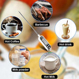 BAEMEFLE Candy Thermometer Digital Instant Read for Meat Kitchen Cooking Food Oil Deep Fry BBQ Grill Smoker (1, 9.4in) BAEMEFLE