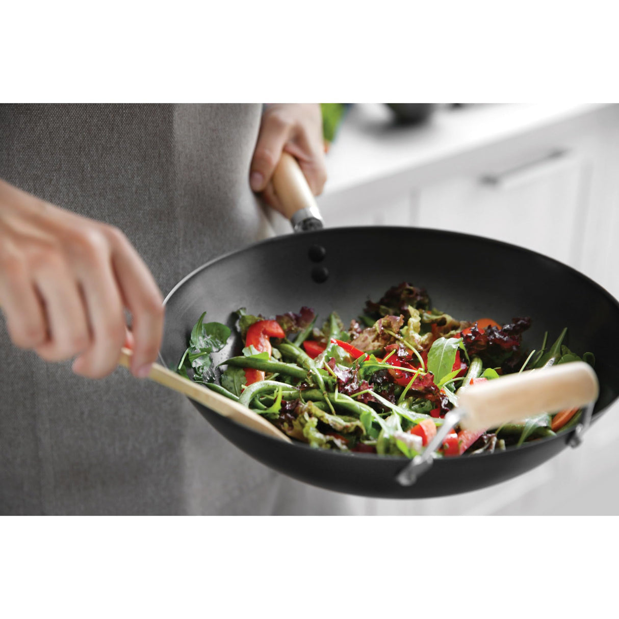 Helen’s Asian Kitchen Bamboo Stir Fry Spatula and Cooking Utensil, 13-Inch Helen's Asian Kitchen