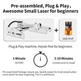 Aufero Laser 1 Laser Engraver, 5W Long Focus Diode Laser Engraver, Laser Wood Cutter and Engraver Machine, 7.1x7.inch Engraving Area, Beginner-Friendly Laser Engraving Machine Aufero