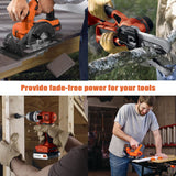 Leisuda 2 Pack 20V 3.0Ah Battery LBXR20 Compatible for Black and Decker 20V Lithium Battery LBXR20 LB20 LBX20 LB2X4020 LBXR20B-2 LBXR2020-OPE Compatible for Black Decker 20V Power Tools Leisuda